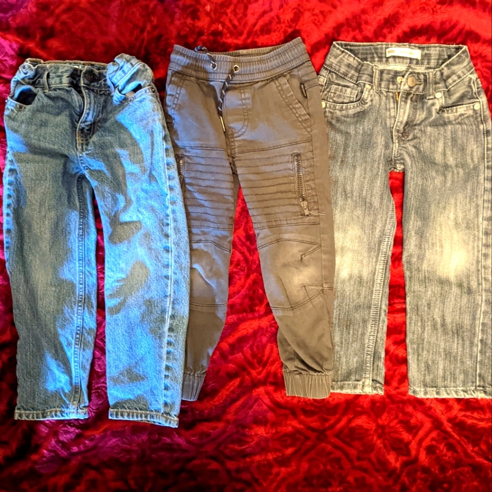 3 Pairs Size 4 and 5T Boys Jeans/Pants